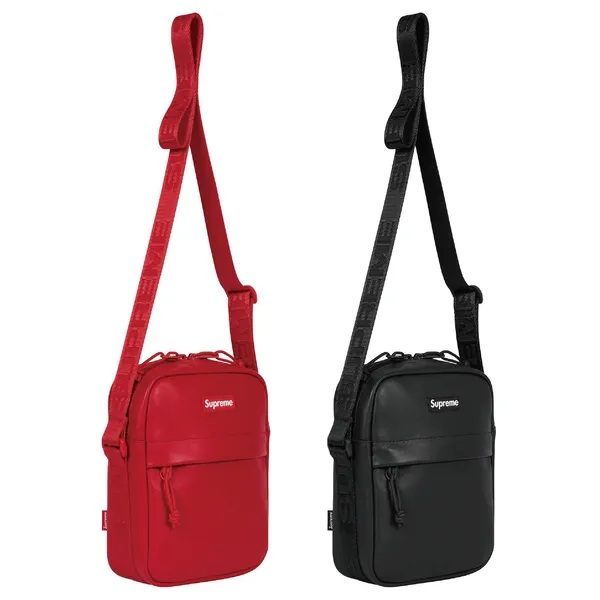SUPREME 23FW LEATHER SHOULDER BAG