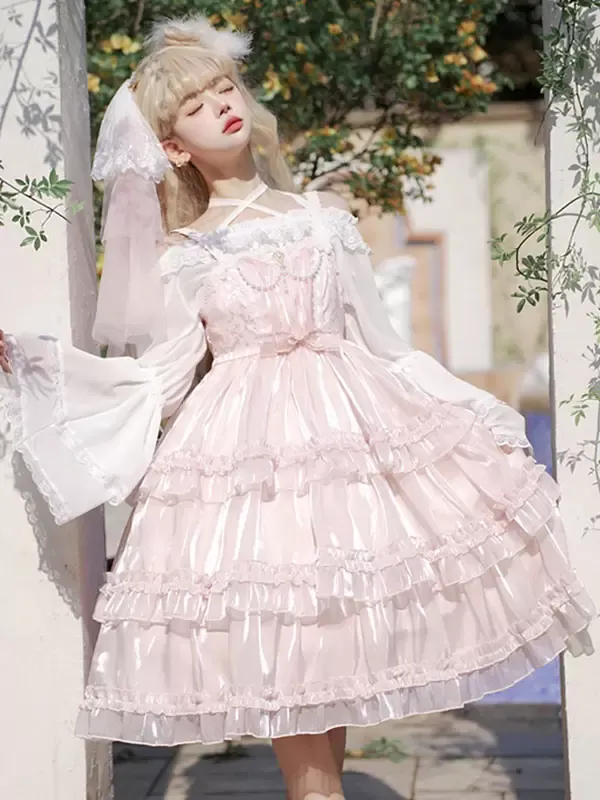 Sweet Lolita Dress Polyester Sleeveless Jumper Lolita Dress