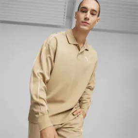 T7 Men's Polo Sweatshirt | Prairie Tan | PUMA T7 | PUMA 