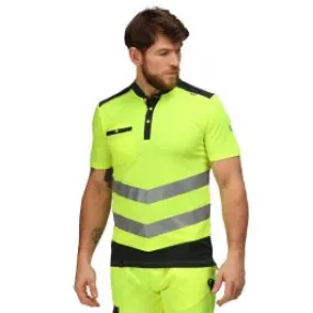 Tactical Threads Mens Hi Vis Quick Dry Workwear Polo Shirt