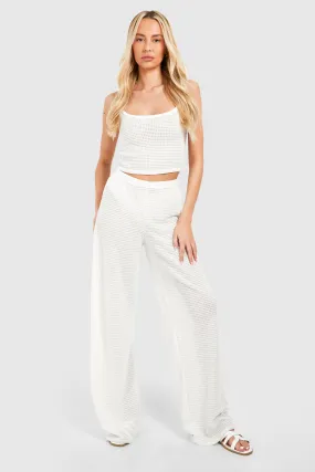 Tall Waffle Wide Leg Pants Set
