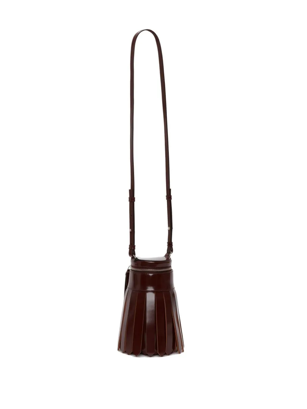tassel-design leather bag