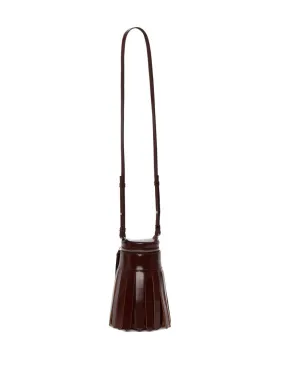 tassel-design leather bag