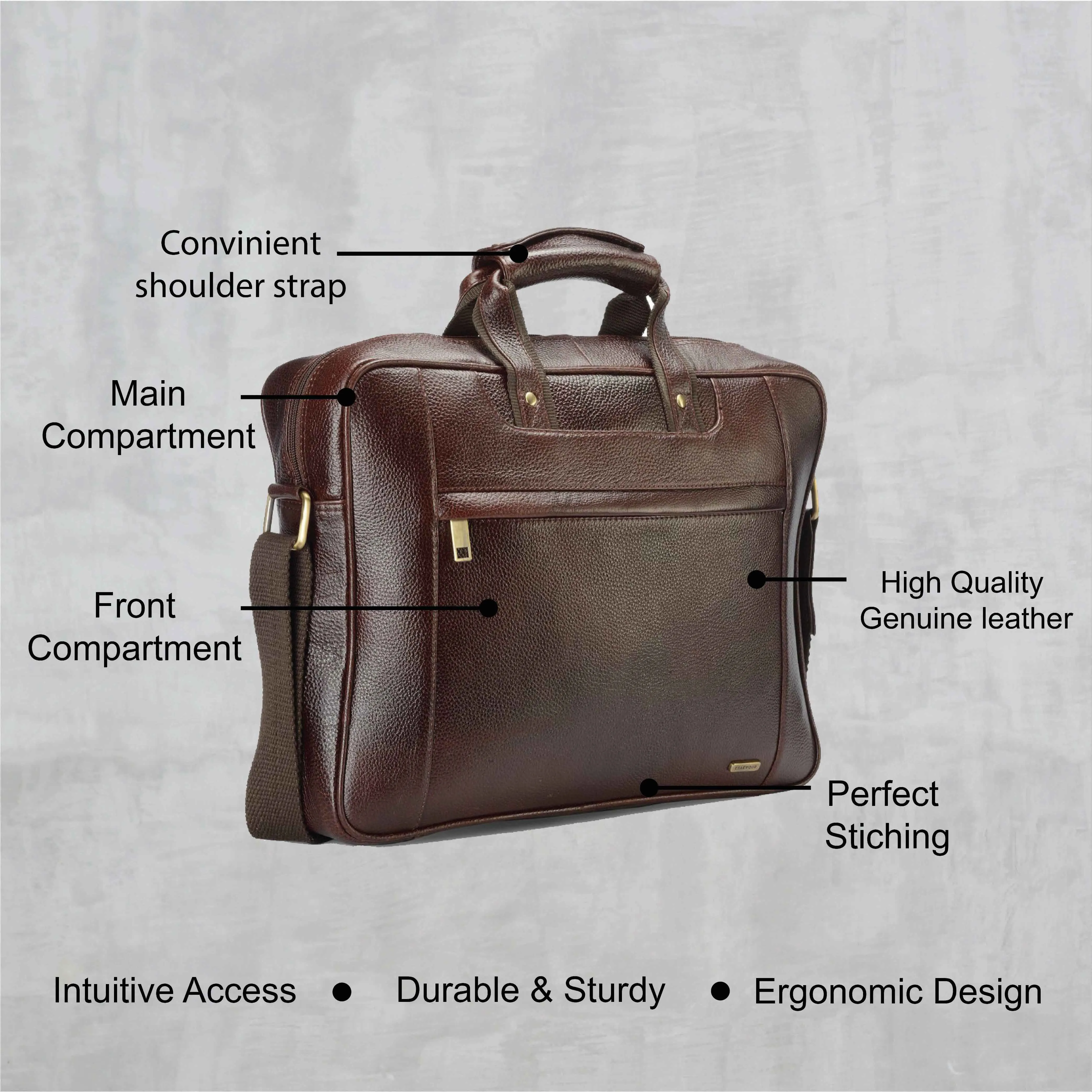 Teakwood Genuine Leather Laptop bag