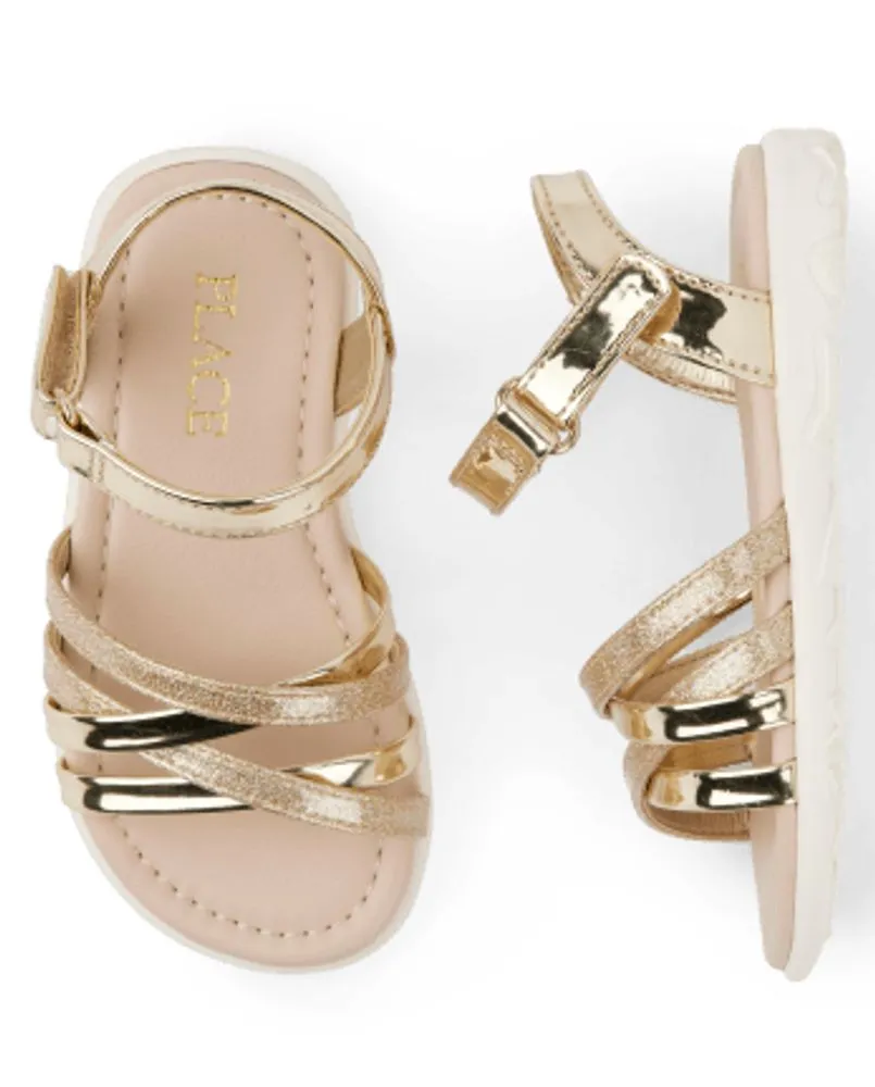 The Children's Place Toddler Girls Glitter Sandals