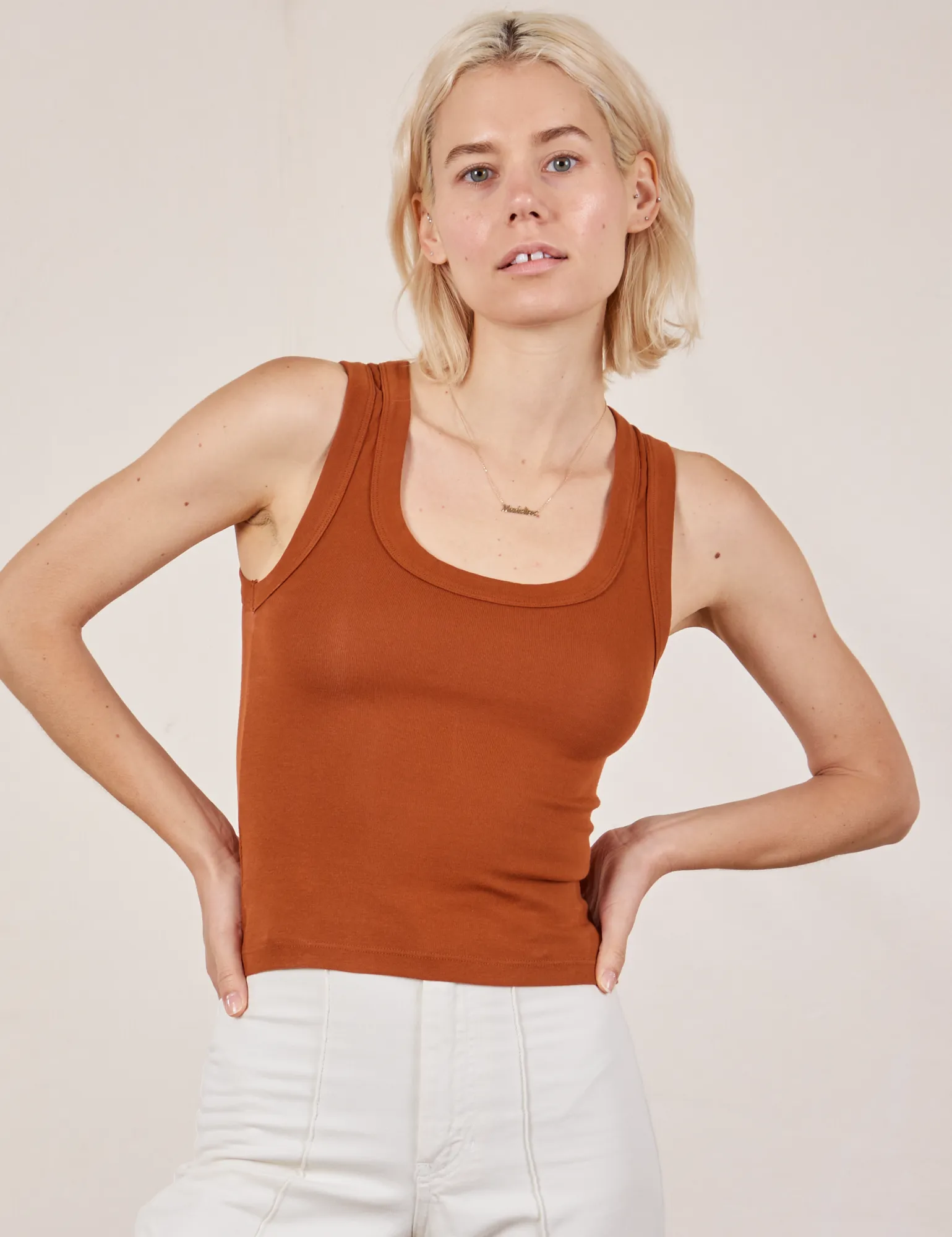 The Tank Top - Burnt Terracotta