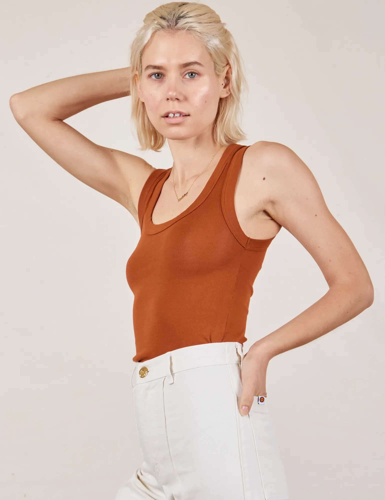 The Tank Top - Burnt Terracotta