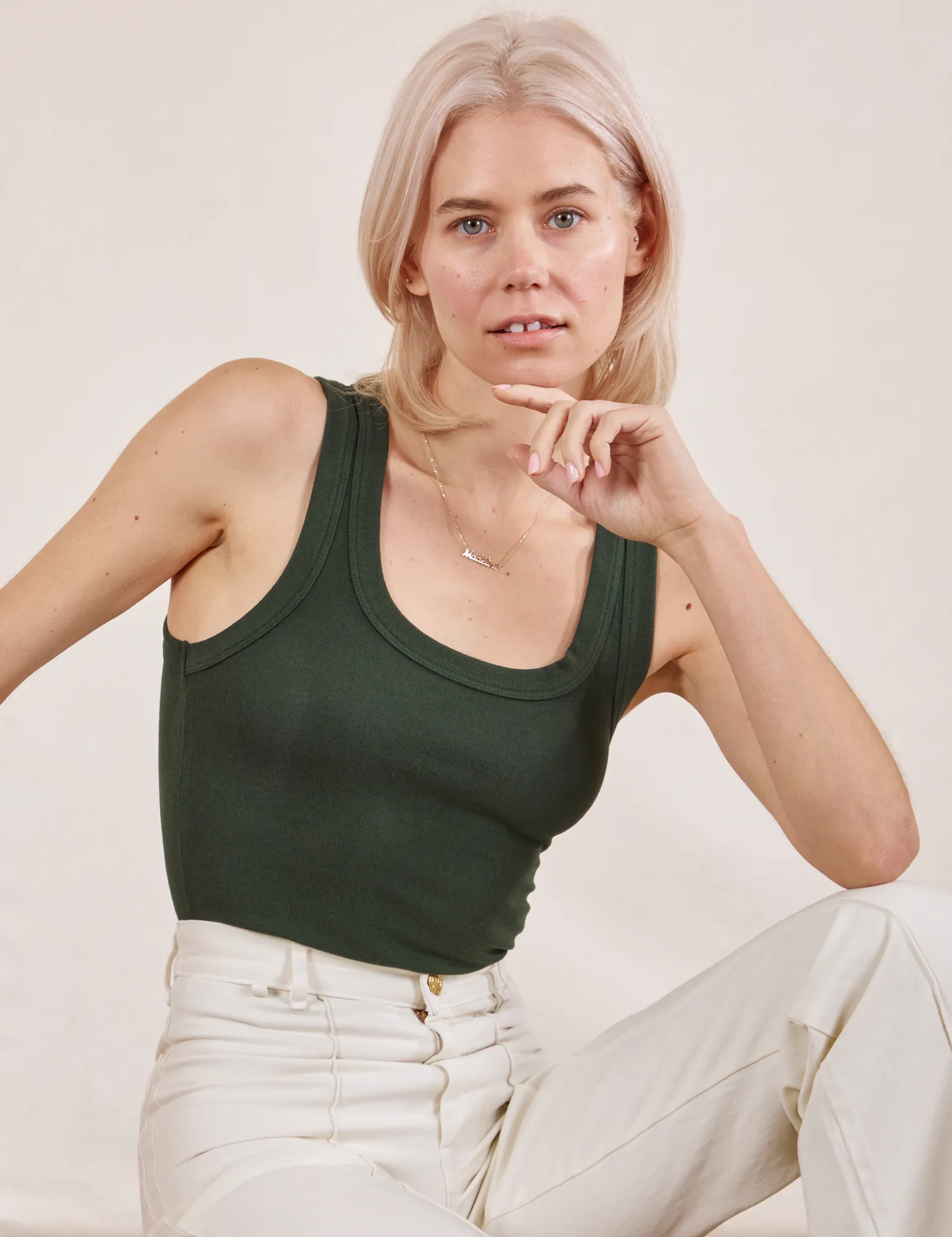The Tank Top - Swamp Green