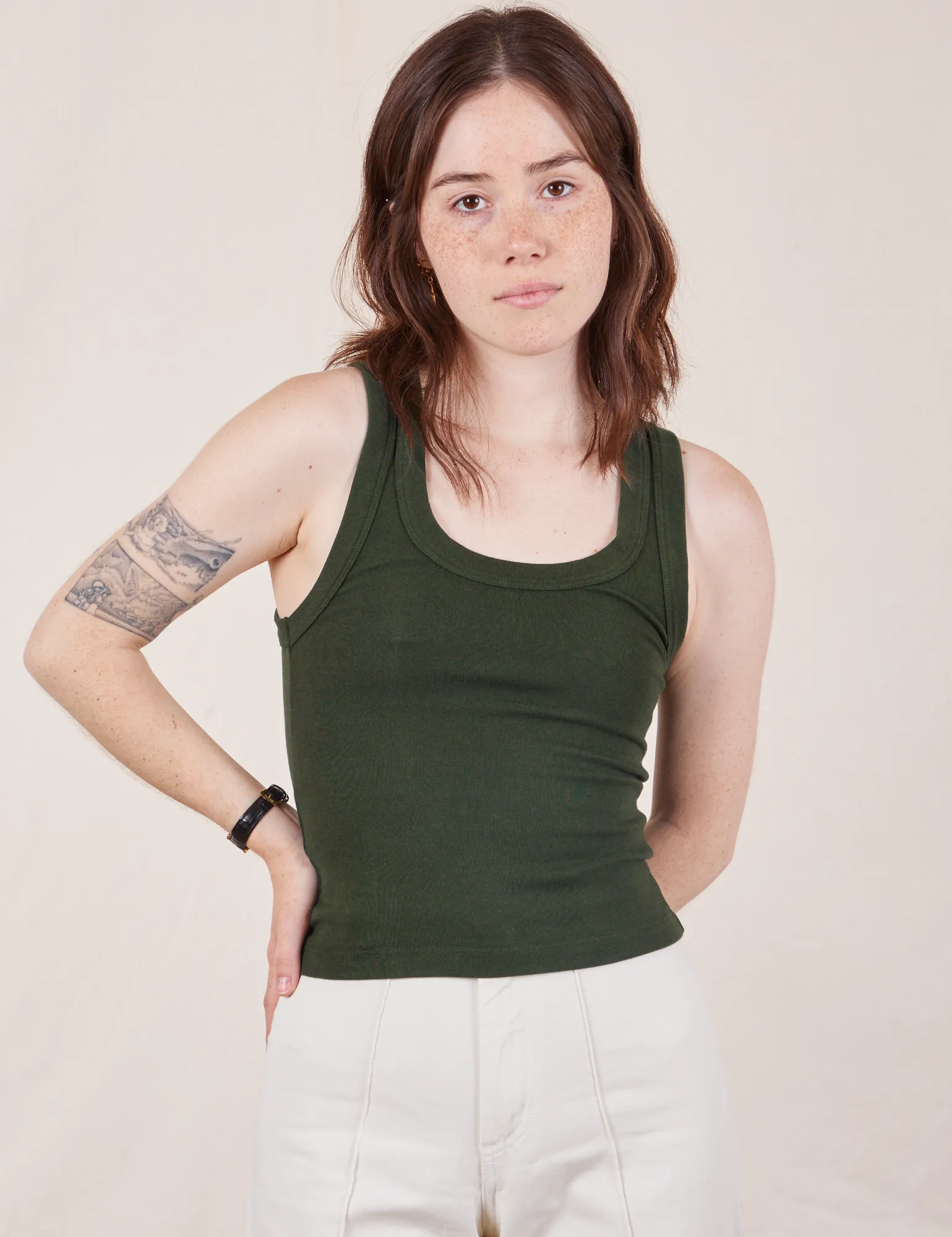 The Tank Top - Swamp Green