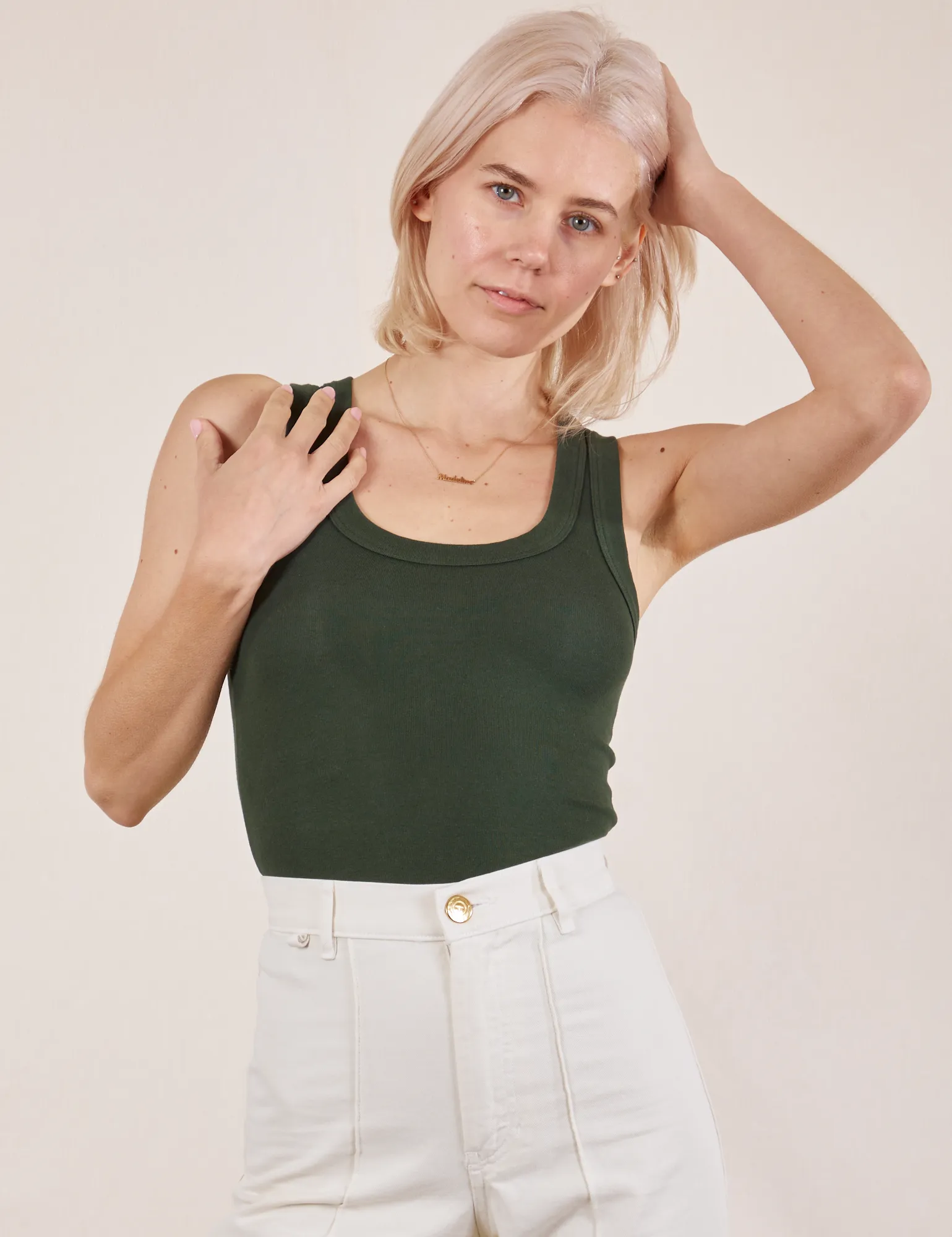 The Tank Top - Swamp Green