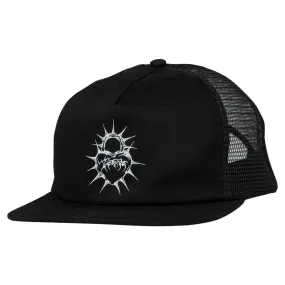 There Heart Snapback Mesh Hat Black