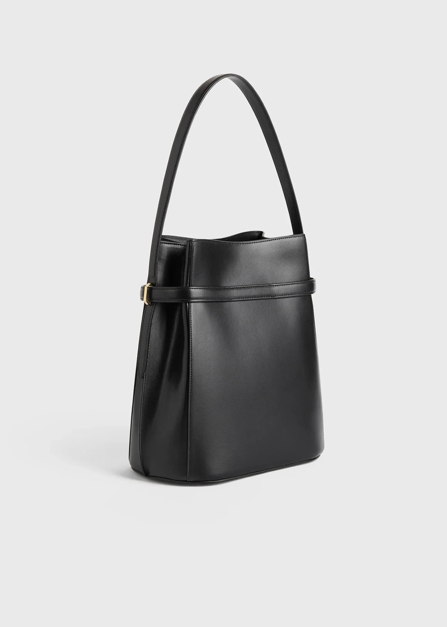   Toteme  Belted leather bucket bag