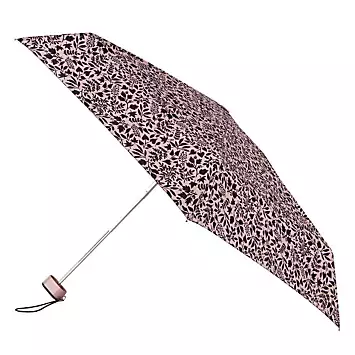 Totes ECO-BRELLA Compact Flat handbag umbrella Leaf Ditsy Print | Kaleidoscope