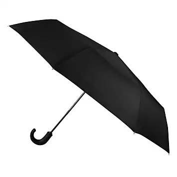 Totes ECO-BRELLA® X-TRA STRONG Black Auto Open & Close PU Umbrella | Grattan