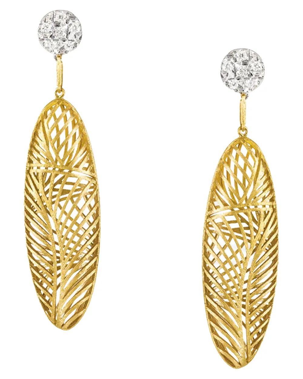 Tribe Large Oval Earrings