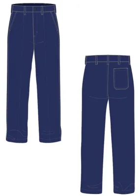 Tuffa Workwear PR97 TRS159IP Men's Trouser - Wool/Viscose - (O/S Supply) - RIO - Navy - 77R