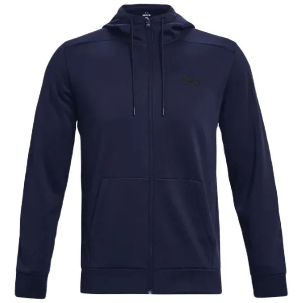 Under Armour Men's Midnight Navy/Black Armour Fleece Full-Zip Hoodie