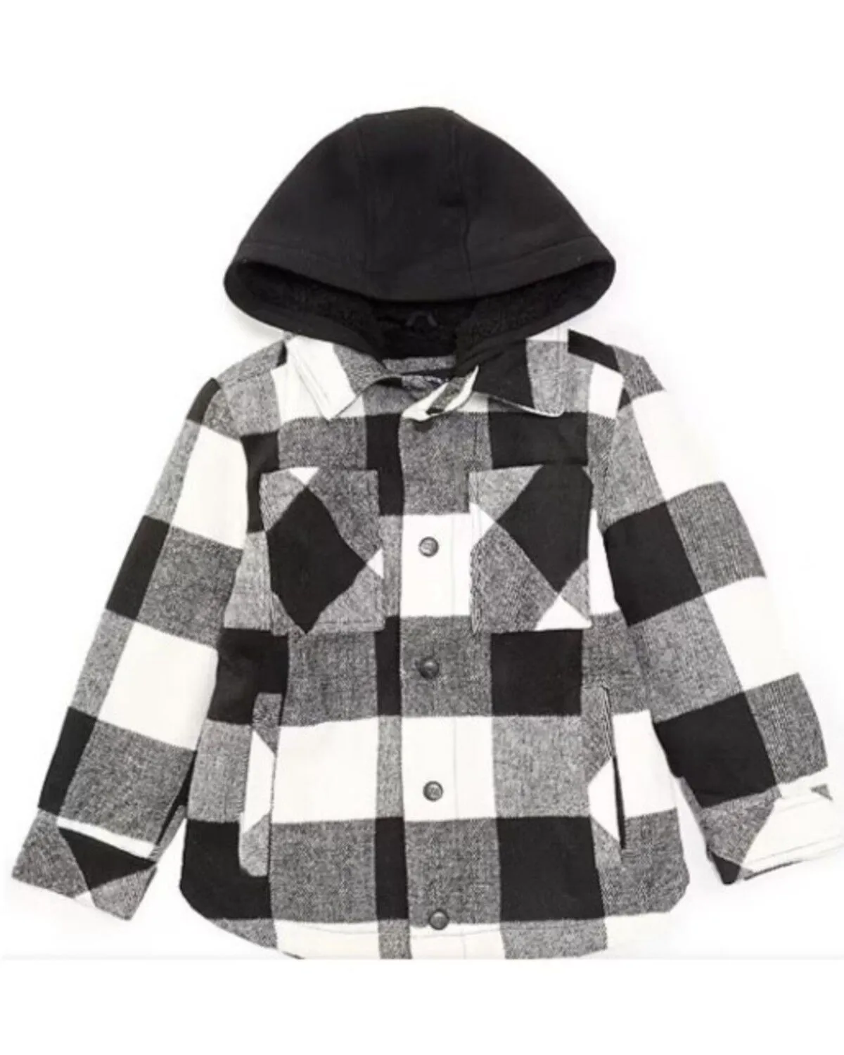 Urban Republic Infant Boys' Plaid Print Snap Hooded Jacket