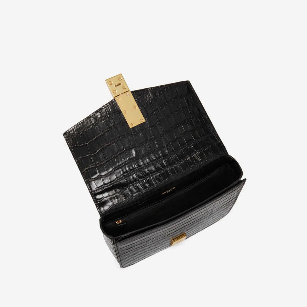 Vancouver Bag - Black Croc Effect