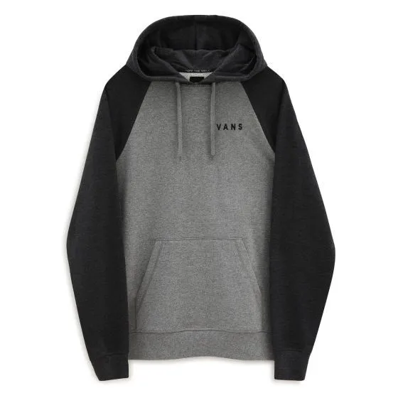 Vans Athletic Raglan Hoodie - Cement Heather/Black Heat