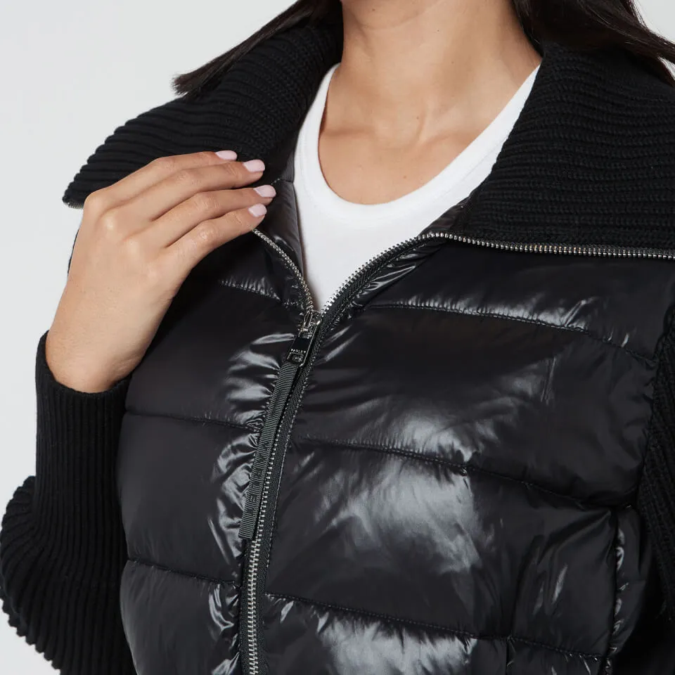 Varley Montrose Nylon and Knit Zip Through Jacket - XS | Coggles