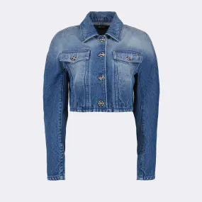 Versace Cropped Denim Jacket
