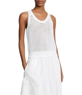 Vince Mesh Stitch Tank