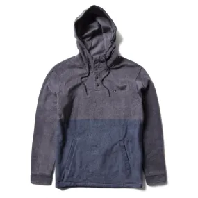 Vissla Eco-Zy Polar Fleece Hooded Popover - Steel Grey