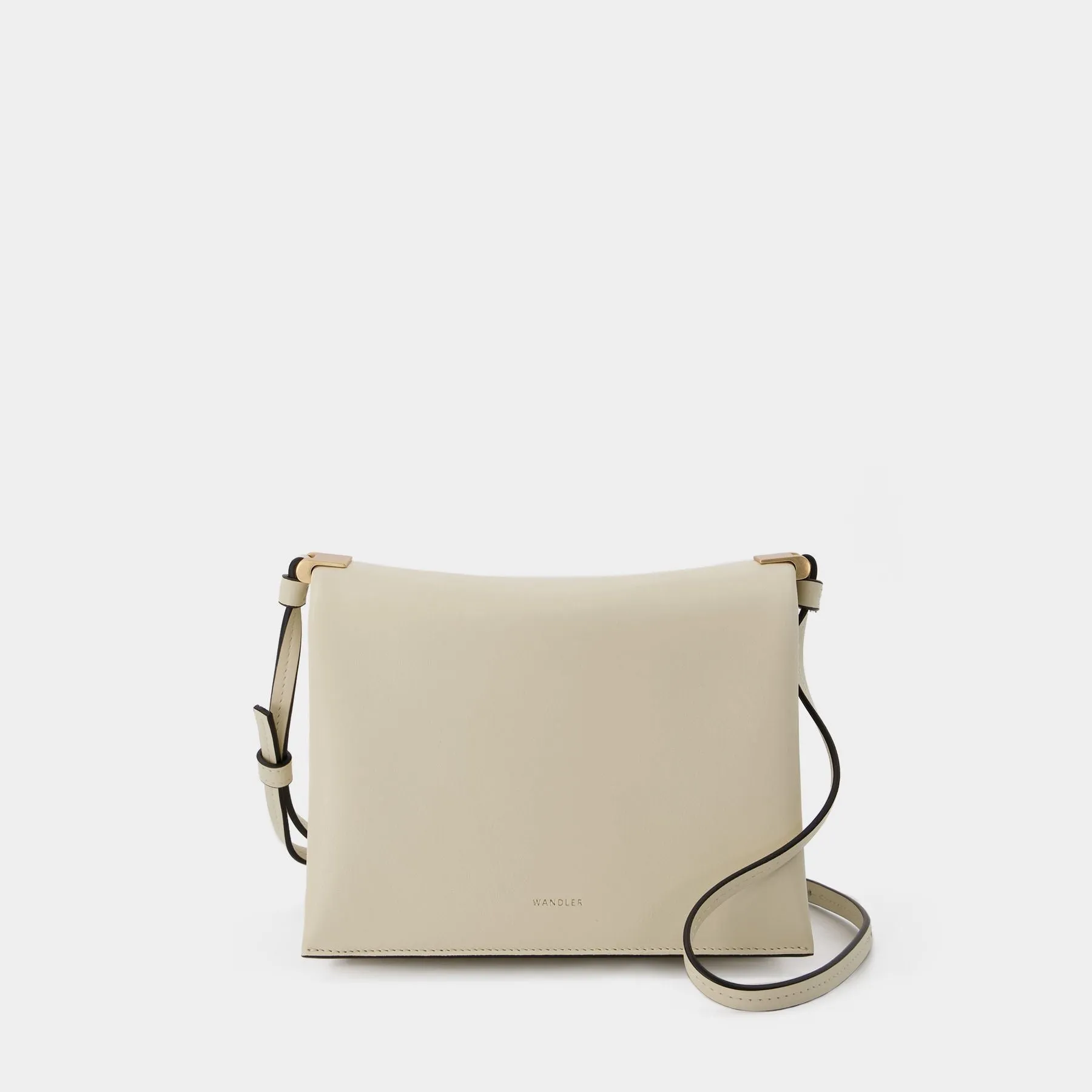 Wandler  Uma Box Bag in Beige Leather