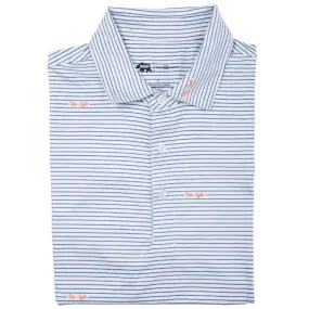 War Eagle Script Stripe Performance Polo