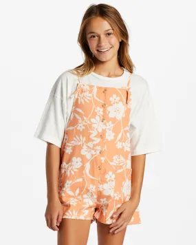 Wave Watch Jr Romper - Tangy Tangerine