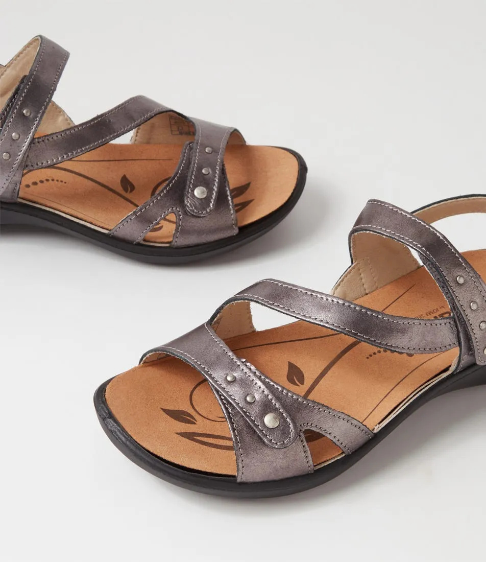 WESTLAND BY JOSEF SEIBEL Ibiza 70 Anthrazit Leather Sandals