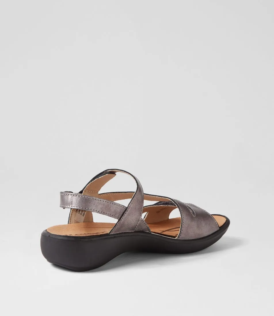 WESTLAND BY JOSEF SEIBEL Ibiza 70 Anthrazit Leather Sandals