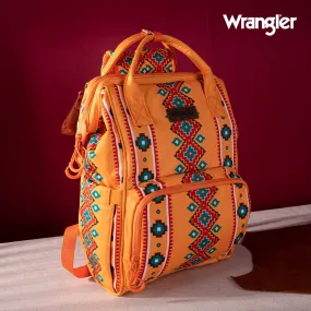 WG2204-9110  Wrangler Aztec Printed Callie Backpack - Mustard