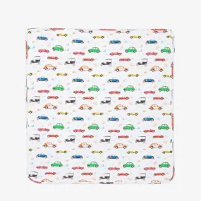 White Retro Car Blanket (75cm)