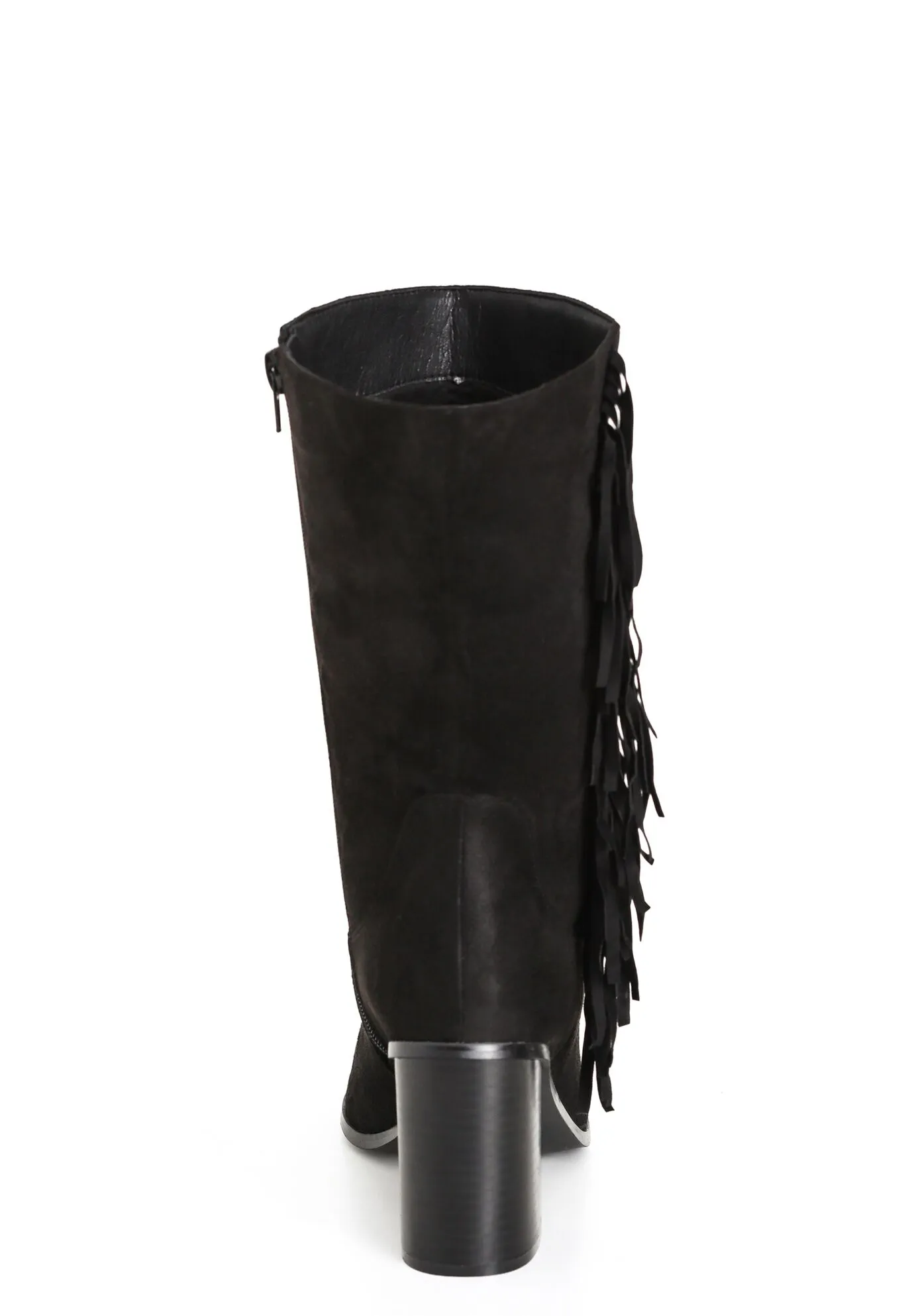 WIDE FIT Tassel Mid Boot - black