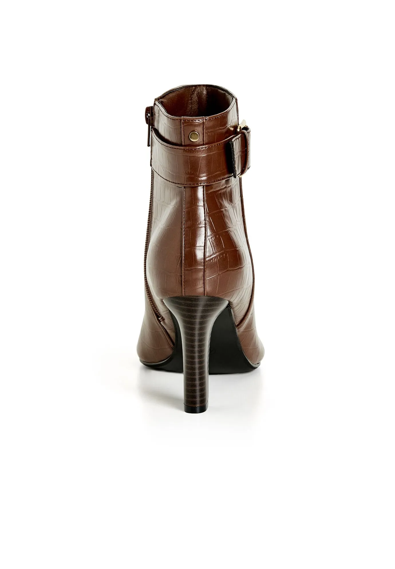 WIDE FIT Tory Ankle Boot - chocolate brown