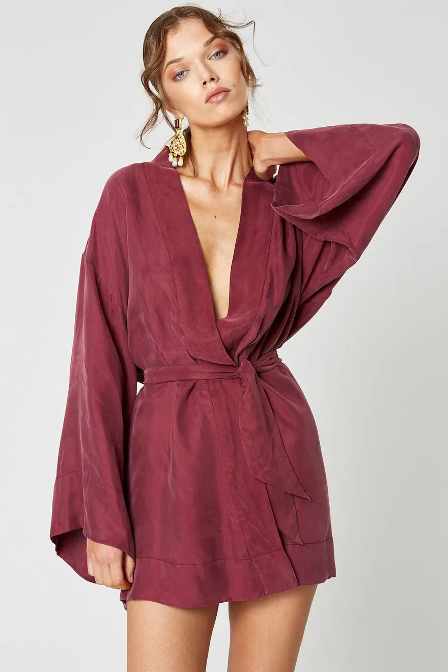 ----Winona   ----Nevada Wrap Dress - Wine ---