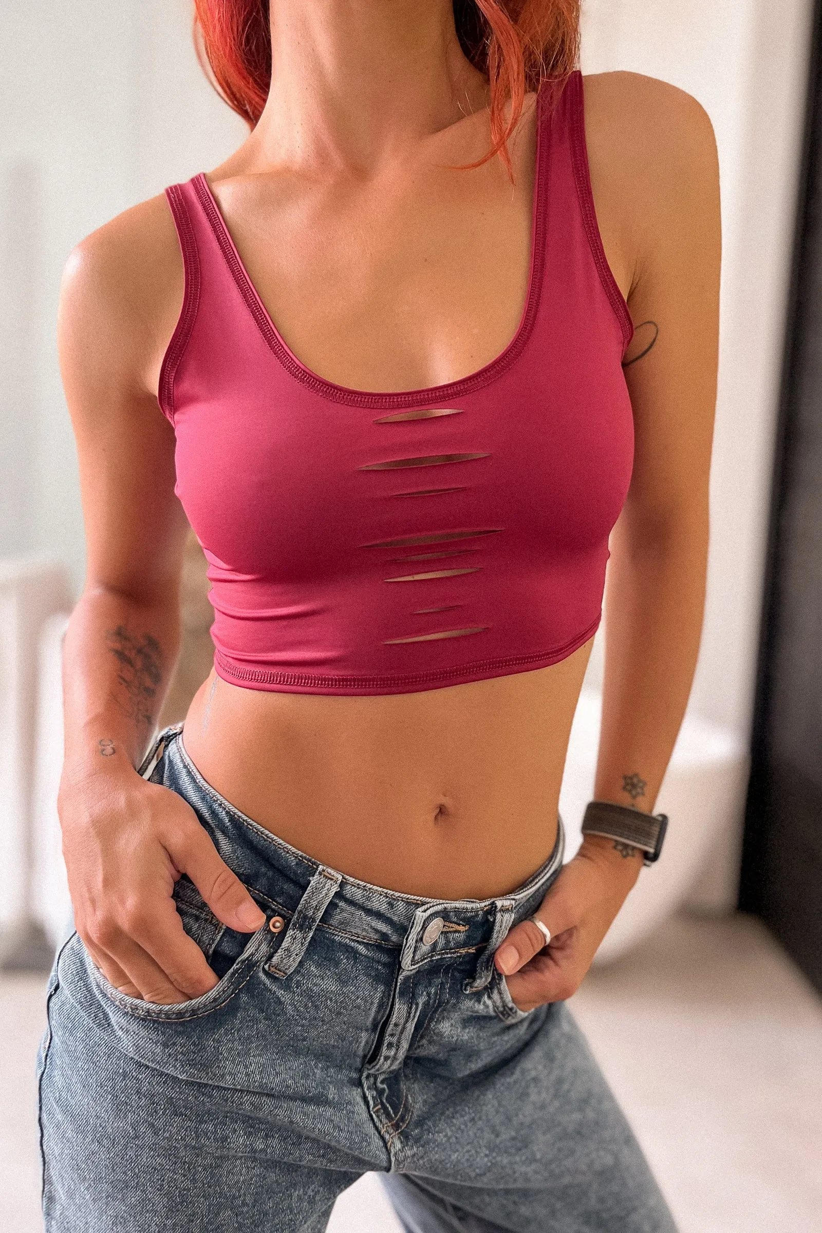 WithLove  Cherry Laser Lover Tank
