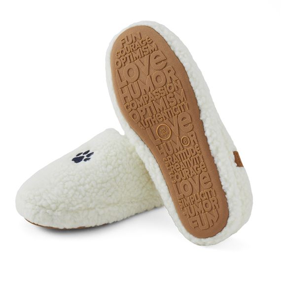 Women's Dog Paw Berber Clog Slipper