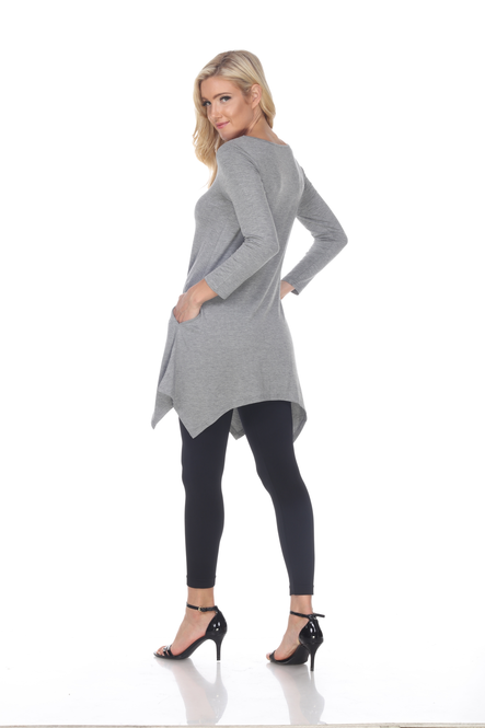Women's Asymmetric Hem Tunic Top