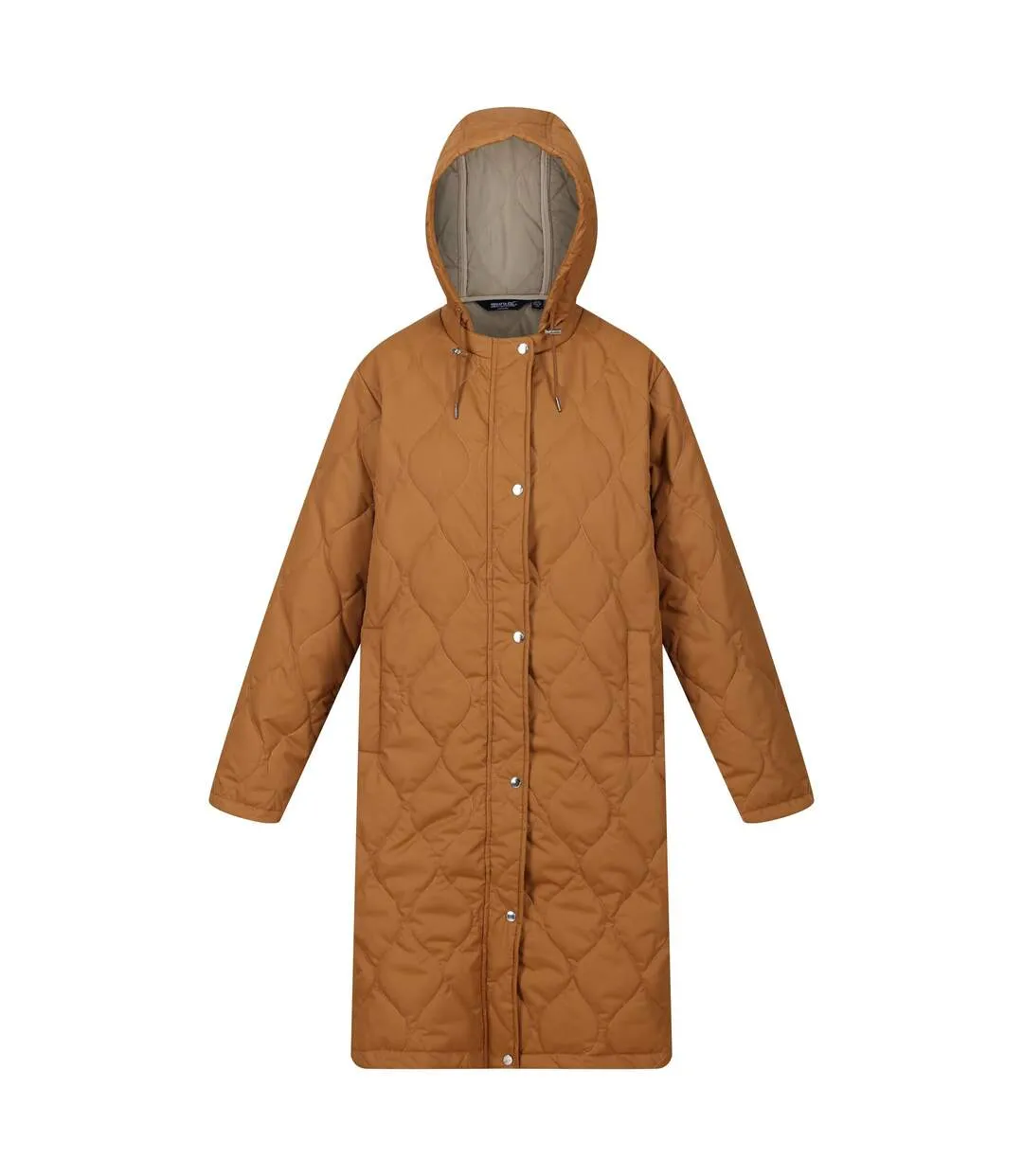 Womens/ladies jaycee quilted hooded jacket rubber/barleycorn Regatta