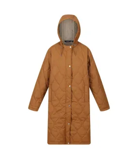 Womens/ladies jaycee quilted hooded jacket rubber/barleycorn Regatta