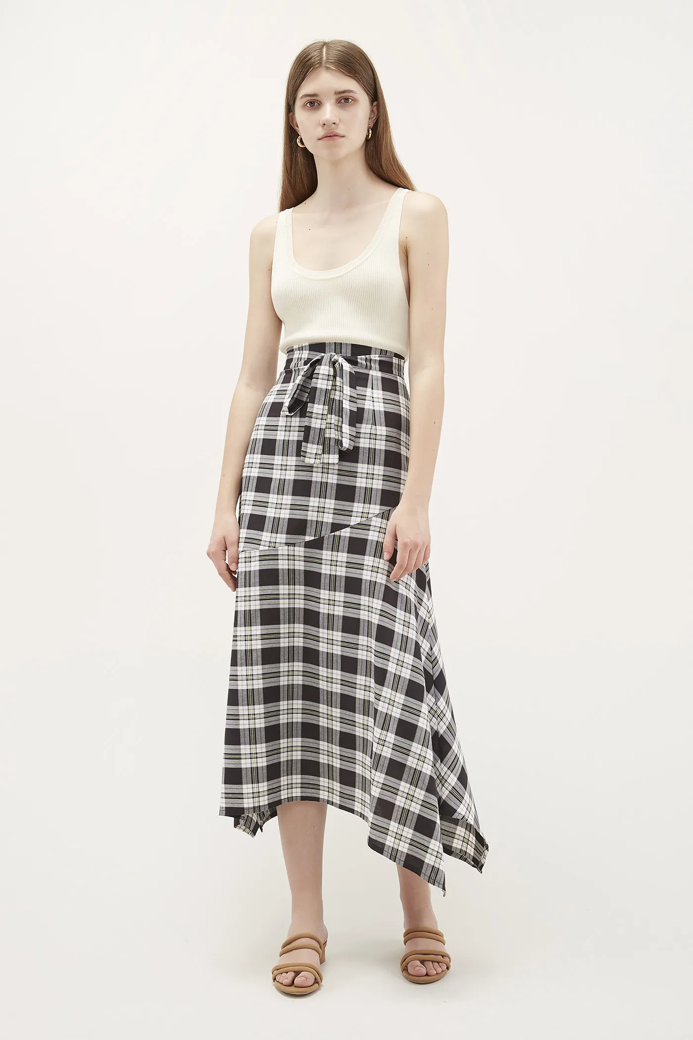 Xara Wave-Hem Skirt 