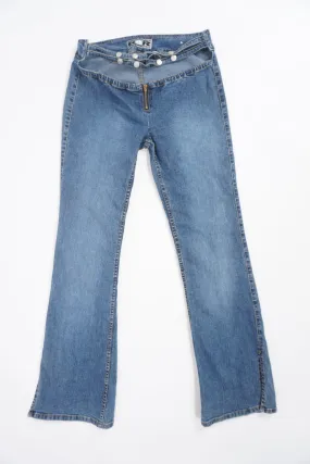 Y2K Flared Rave Jeans