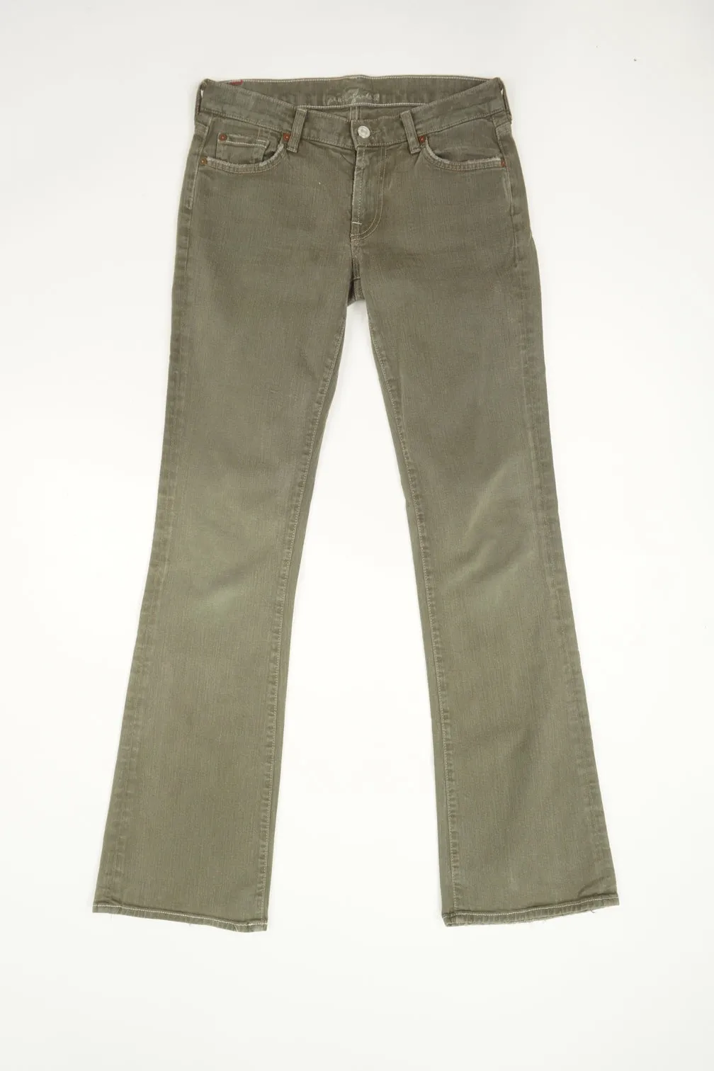 Y2K Green Flared Jeans