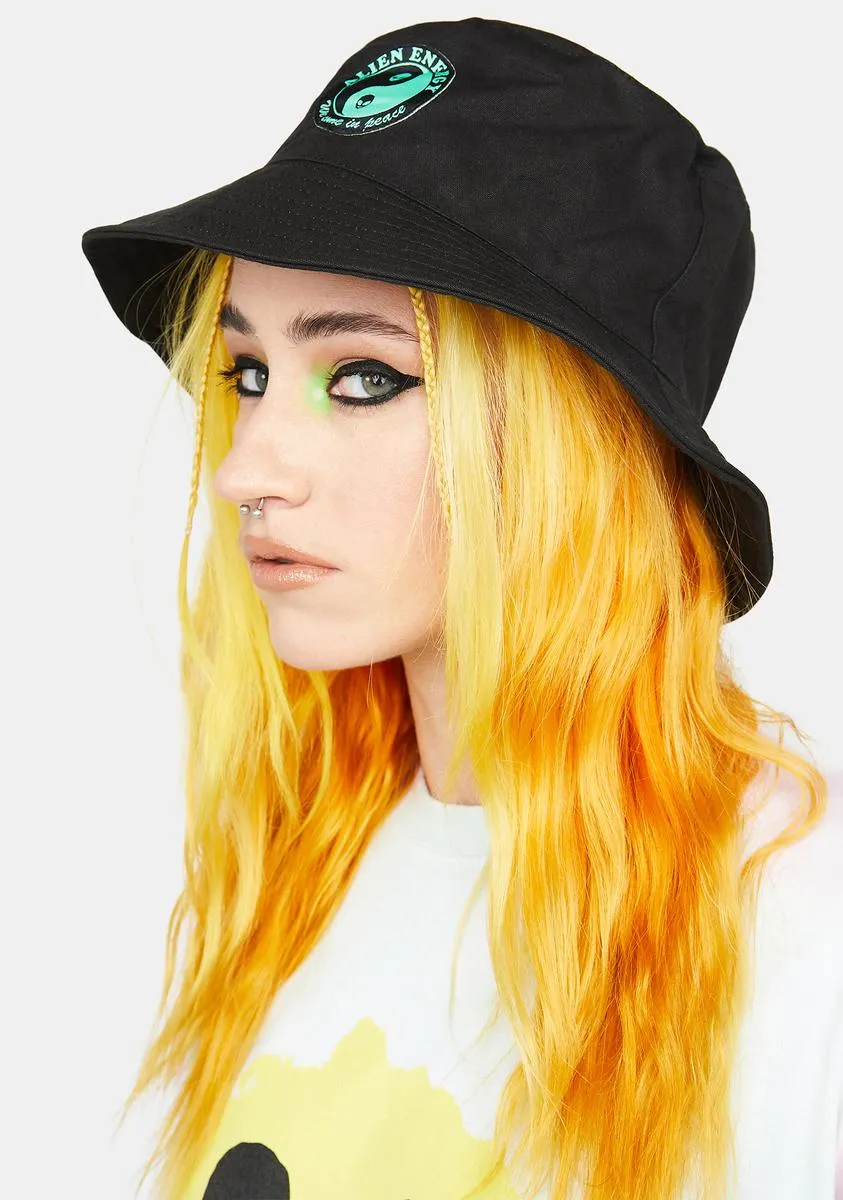 Yin Yang Logo Bucket Hat-