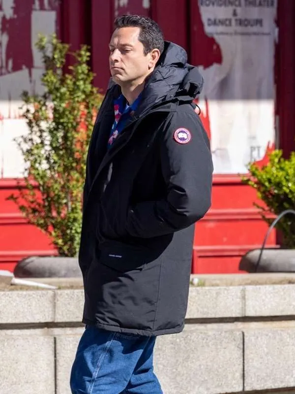 Zachary Levi Harold and the Purple Crayon Black Hooded Jacket