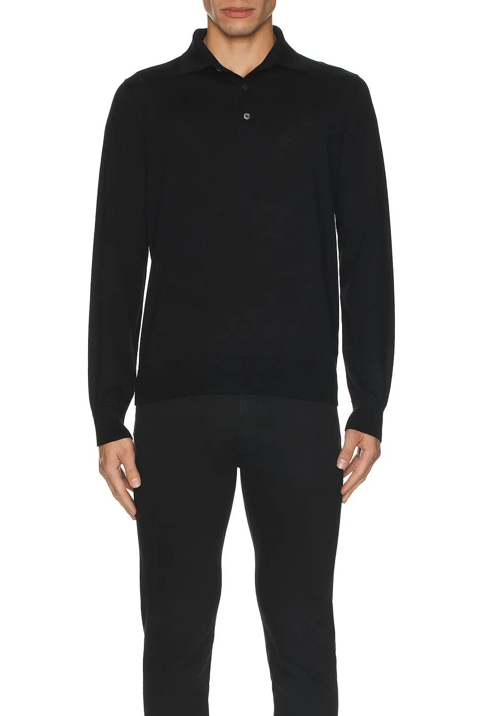 Zegna Casheta Long Sleeve Polo